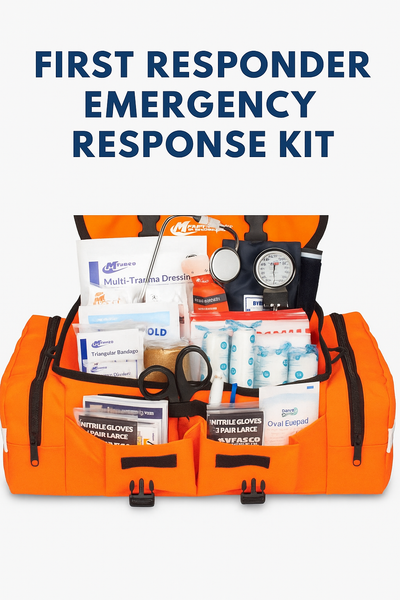 First Responder Emergency Response Kit EMT & First Aid – Reflective Bag